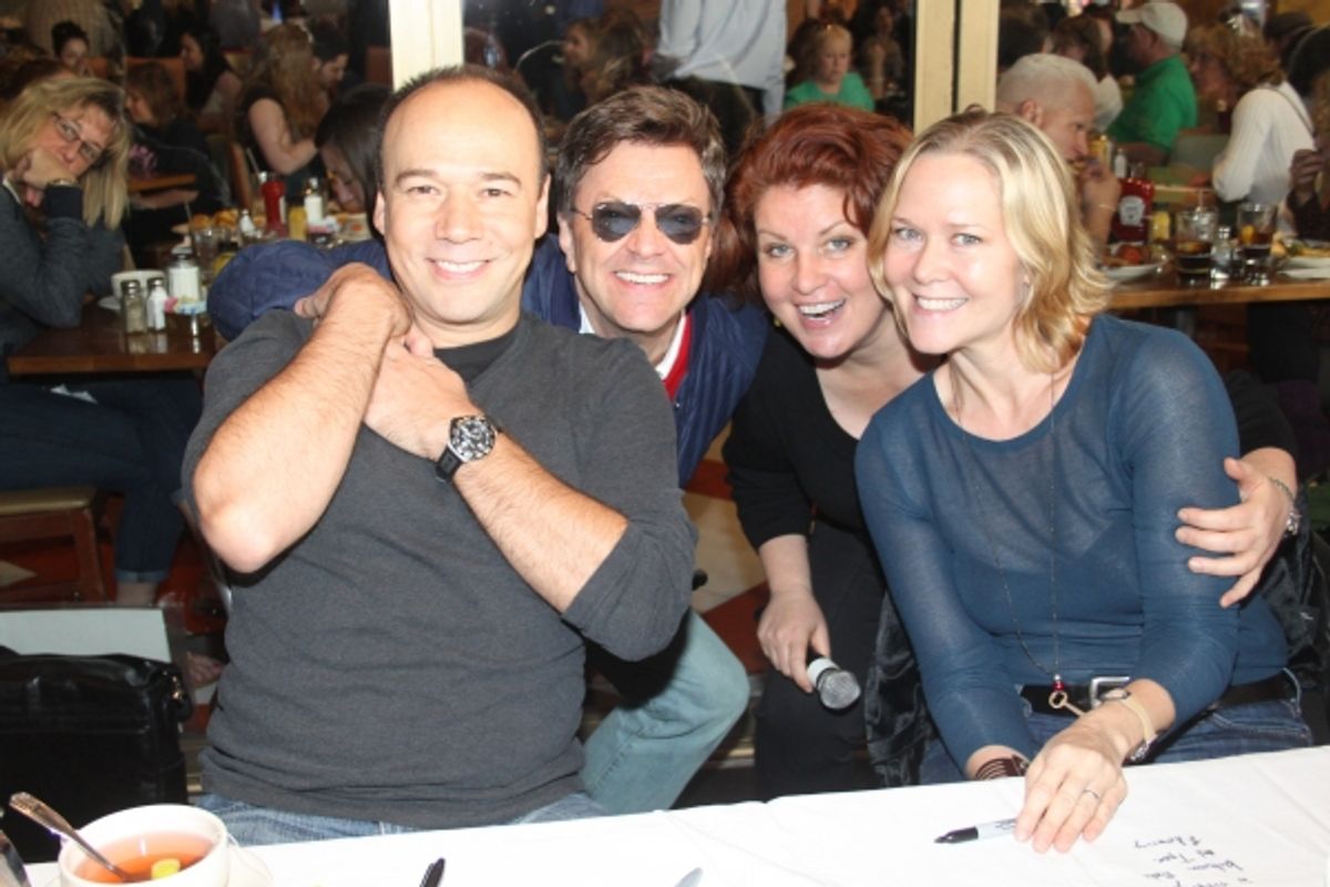  Danny Burstein, Jim Caruso, Klea Blackhurst and Rebecca Luker  at 