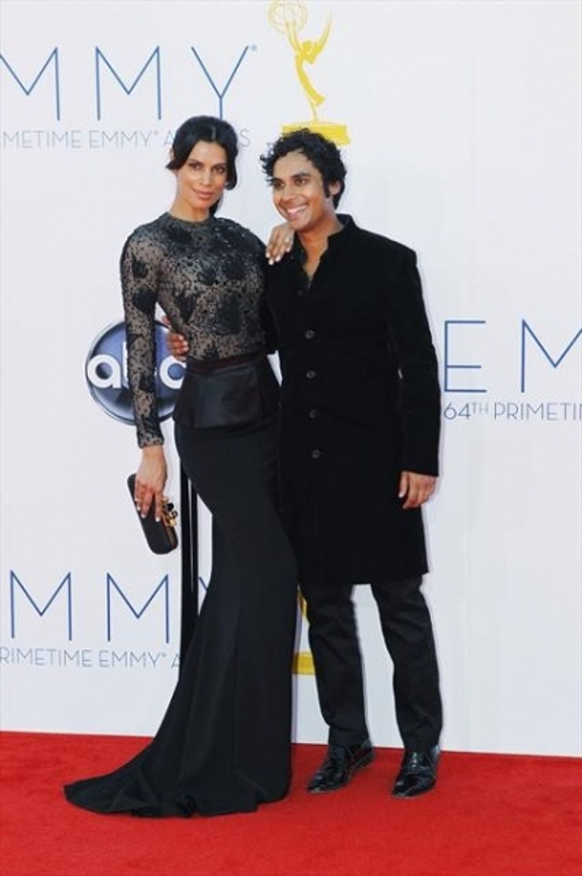  THE 64TH PRIMETIME EMMY(r) AWARDS - The 64th Primetime Emmy Awards broadcasts live from 8:00-11:00 p.m., ET/5:00-8:00 p.m., PT., Sunday, September 23, 2012 exclusively on ABC. (ABC/RICK ROWELL)KUNAL NAYYAR at 