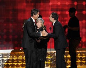 THE 64TH PRIMETIME EMMY(r) AWARDS - The 64th Primetime Emmy Awards broadcasts live from 8:00-11:00 p.m., ET/5:00-8:00 p.m., PT., Sunday, September 23, 2012 exclusively on ABC. (ABC/TODD WAWRYCHUK)STEVEN LEVITAN, KATHY BATES, JIMMY FALLON @ BroadwayWorld THE 64TH PRIMETIME EMMY(r) AWARDS - The 64th Primetime Emmy Awards broadcasts live f Photo