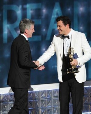 THE 64TH PRIMETIME EMMY(r) AWARDS - The 64th Primetime Emmy Awards broadcasts live from 8:00-11:00 p.m., ET/5:00-8:00 p.m., PT., Sunday, September 23, 2012 exclusively on ABC. (ABC/TODD WAWRYCHUK)TOM BERGERON, SETH MACFARLANE @ BroadwayWorld THE 64TH PRIMETIME EMMY(r) AWARDS - The 64th Primetime Emmy Awards broadcasts live f Photo