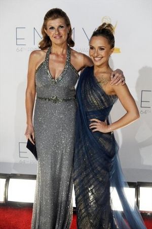 THE 64TH PRIMETIME EMMY(r) AWARDS - The 64th Primetime Emmy Awards broadcasts live from 8:00-11:00 p.m., ET/5:00-8:00 p.m., PT., Sunday, September 23, 2012 exclusively on ABC. (ABC/MATT BROWN)CONNIE BRITTON, HAYDEN PANETTIERE @ BroadwayWorld THE 64TH PRIMETIME EMMY(r) AWARDS - The 64th Primetime Emmy Awards broadcasts live fr Photo