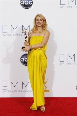 THE 64TH PRIMETIME EMMY(r) AWARDS - The 64th Primetime Emmy Awards broadcasts live from 8:00-11:00 p.m., ET/5:00-8:00 p.m., PT., Sunday, September 23, 2012 exclusively on ABC. (ABC/RICK ROWELL)CLAIRE DANES @ BroadwayWorld THE 64TH PRIMETIME EMMY(r) AWARDS - The 64th Primetime Emmy Awards broadcasts live f Photo