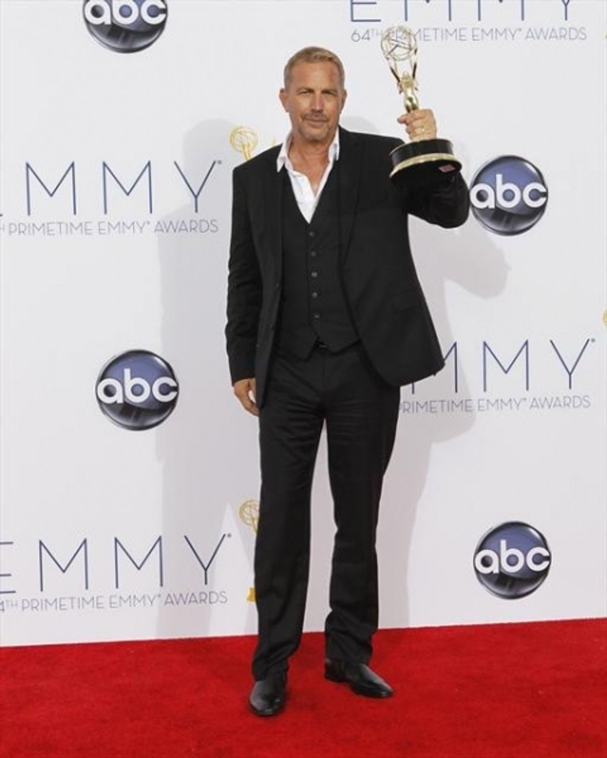  THE 64TH PRIMETIME EMMY(r) AWARDS - The 64th Primetime Emmy Awards broadcasts live from 8:00-11:00 p.m., ET/5:00-8:00 p.m., PT., Sunday, September 23, 2012 exclusively on ABC. (ABC/RICK ROWELL)KEVIN COSTNER at 