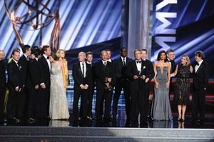 THE 64TH PRIMETIME EMMY(r) AWARDS - The 64th Primetime Emmy Awards broadcasts live from 8:00-11:00 p.m., ET/5:00-8:00 p.m., PT., Sunday, September 23, 2012 exclusively on ABC. (ABC/TODD WAWRYCHUK)"HOMELAND" - GIDEON RAFF, DAMIAN LEWIS, CLAIRE DANES, HOWA @ BroadwayWorld THE 64TH PRIMETIME EMMY(r) AWARDS - The 64th Primetime Emmy Awards broadcasts live f Photo