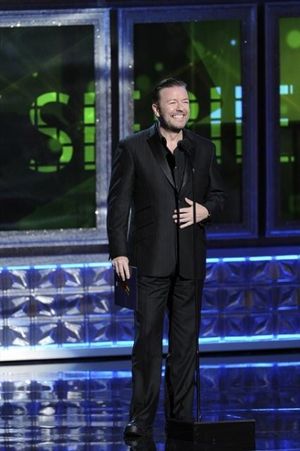 THE 64TH PRIMETIME EMMY(r) AWARDS - The 64th Primetime Emmy Awards broadcasts live from 8:00-11:00 p.m., ET/5:00-8:00 p.m., PT., Sunday, September 23, 2012 exclusively on ABC. (ABC/TODD WAWRYCHUK)RICKY GERVAIS @ BroadwayWorld THE 64TH PRIMETIME EMMY(r) AWARDS - The 64th Primetime Emmy Awards broadcasts live f Photo