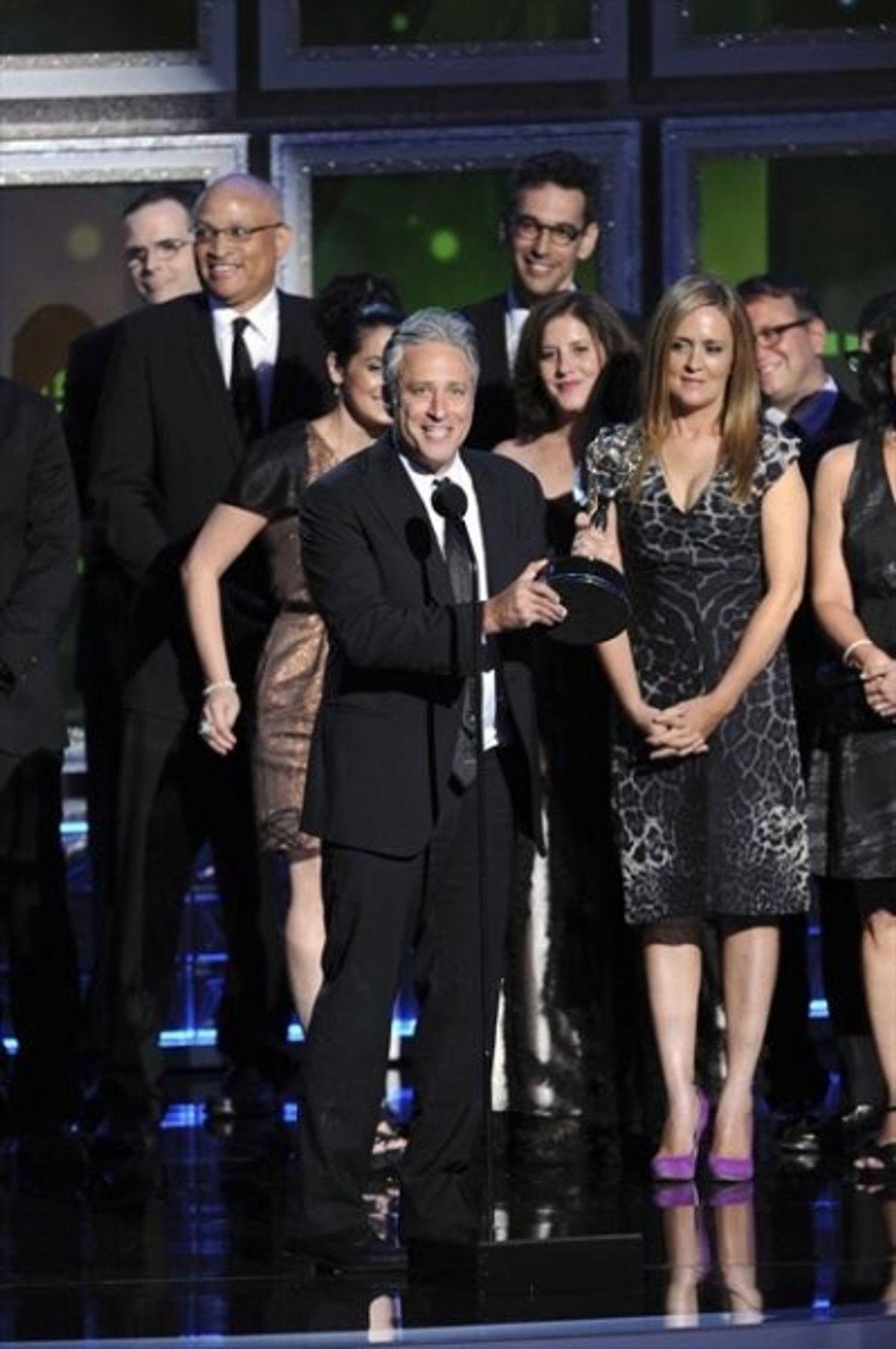  THE 64TH PRIMETIME EMMY(r) AWARDS - The 64th Primetime Emmy Awards broadcasts live from 8:00-11:00 p.m., ET/5:00-8:00 p.m., PT., Sunday, September 23, 2012 exclusively on ABC. (ABC/TODD WAWRYCHUK)JON STEWART at 