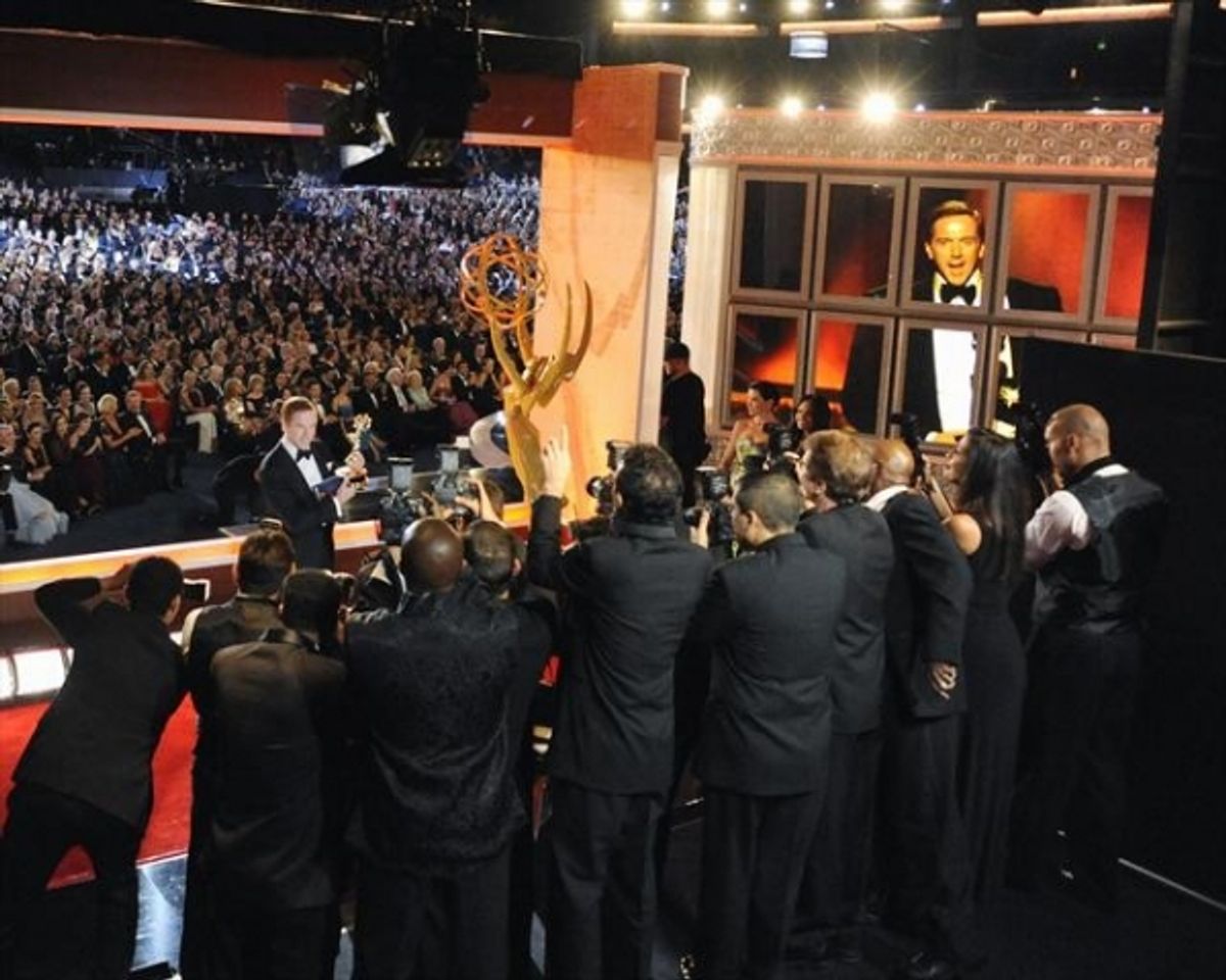  THE 64TH PRIMETIME EMMY(r) AWARDS - The 64th Primetime Emmy Awards broadcasts live from 8:00-11:00 p.m., ET/5:00-8:00 p.m., PT., Sunday, September 23, 2012 exclusively on ABC. (ABC/MATT BROWN)DAMIAN LEWIS at 