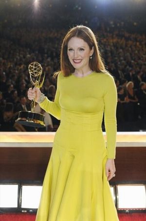 THE 64TH PRIMETIME EMMY(r) AWARDS - The 64th Primetime Emmy Awards broadcasts live from 8:00-11:00 p.m., ET/5:00-8:00 p.m., PT., Sunday, September 23, 2012 exclusively on ABC. (ABC/MATT BROWN)JULIANNE MOORE @ BroadwayWorld THE 64TH PRIMETIME EMMY(r) AWARDS - The 64th Primetime Emmy Awards broadcasts live f Photo