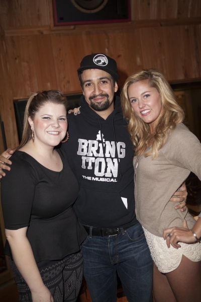  Ryann Redmond, Lin-Manuel Miranda and Taylor Louderman Photo