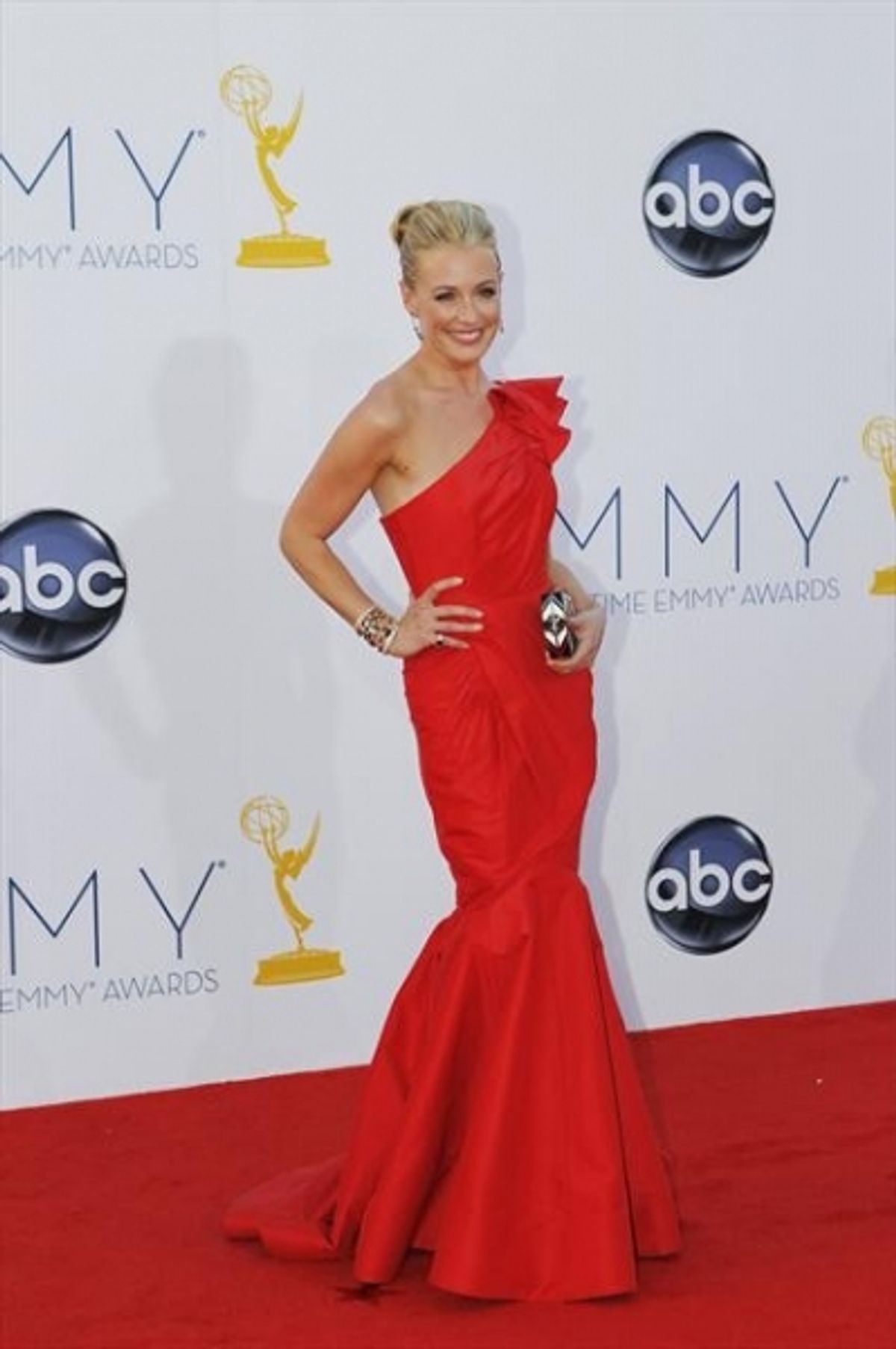 THE 64TH PRIMETIME EMMY(r) AWARDS - The 64th Primetime Emmy Awards broadcasts live from 8:00-11:00 p.m., ET/5:00-8:00 p.m., PT., Sunday, September 23, 2012 exclusively on ABC. (ABC/RICK ROWELL)CAT DEELEY at Emmy Red Carpet Fashion Favorites!