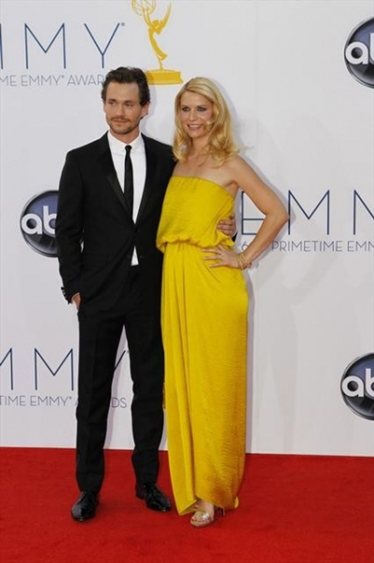  THE 64TH PRIMETIME EMMY(r) AWARDS - The 64th Primetime Emmy Awards broadcasts live from 8:00-11:00 p.m., ET/5:00-8:00 p.m., PT., Sunday, September 23, 2012 exclusively on ABC. (ABC/RICK ROWELL)HUGH DANCY, CLAIRE DANES at 