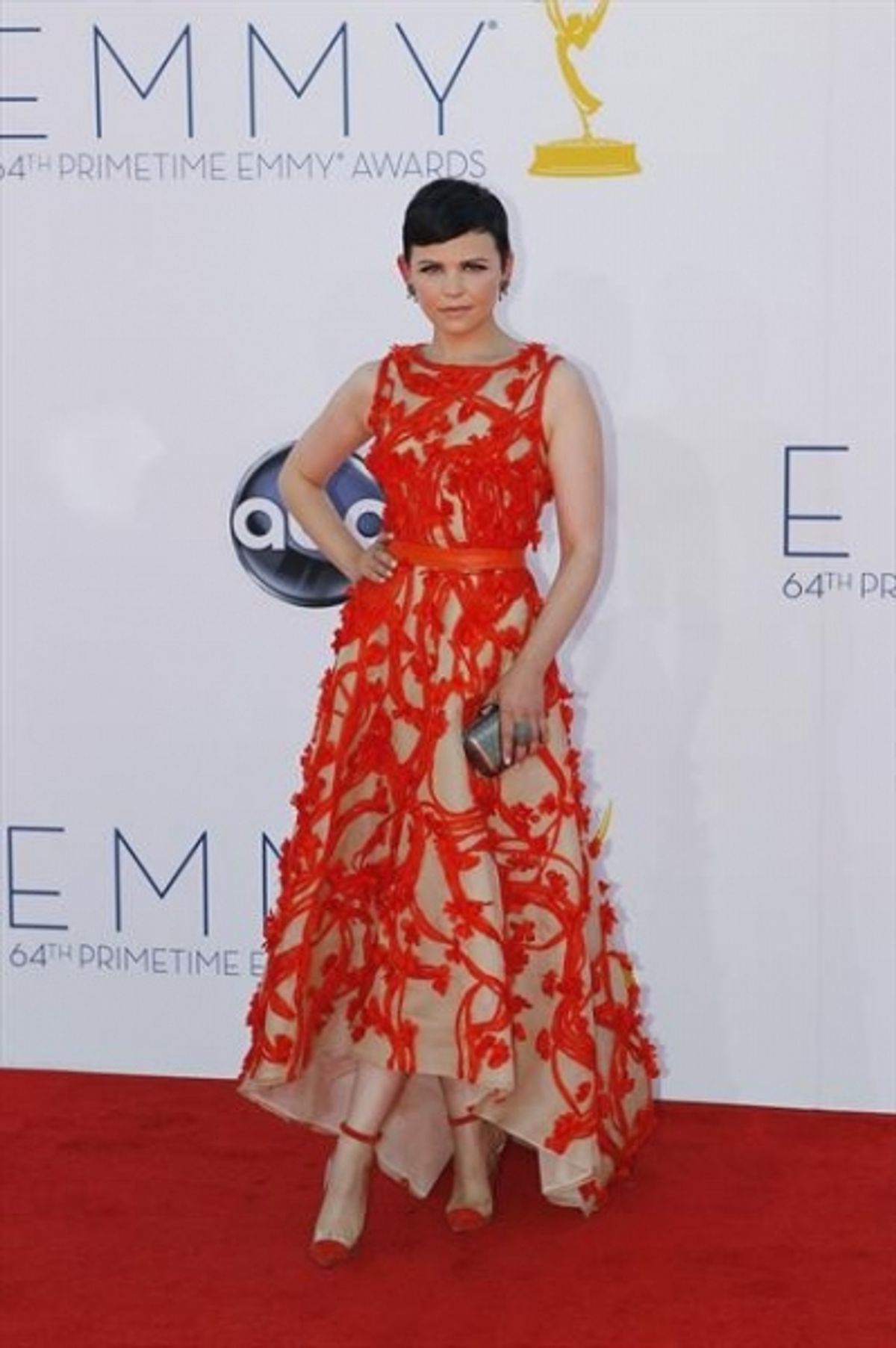 THE 64TH PRIMETIME EMMY(r) AWARDS - The 64th Primetime Emmy Awards broadcasts live from 8:00-11:00 p.m., ET/5:00-8:00 p.m., PT., Sunday, September 23, 2012 exclusively on ABC. (ABC/RICK ROWELL)GINNIFER GOODWIN at Emmy Red Carpet Fashion Favorites!