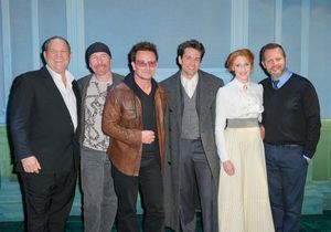20120922 Copyright image 2012Ã'‚©Hollywood producer Harvey Weinstein and U2 front man Bono and The Edge with the cast at the opening night of Harvey WeinsteinÃ'¢ï¿½ï¿½s new musical Finding Neverland at The Curve theatre, LeicesterFor further @ BroadwayWorld 20120922 Copyright image 2012Ã'‚©Hollywood producer Harvey Weinstein Photo