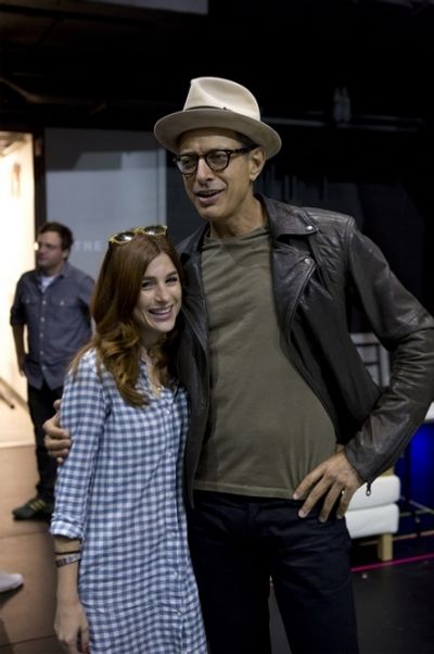 Aya Cash and Jeff Goldblum Photo