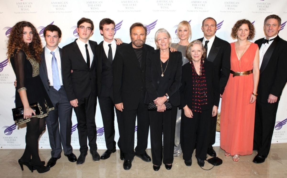 The Redgrave Family: Daisy Bevan, Ben Clark, Daniel Neeson, Michael Neeson, Franco Nero, Vanessa Redgrave, Joely Richardson, Kika Markham, Carlo Gabriel Nero, Annabel Clark, Gabriel Owen at 