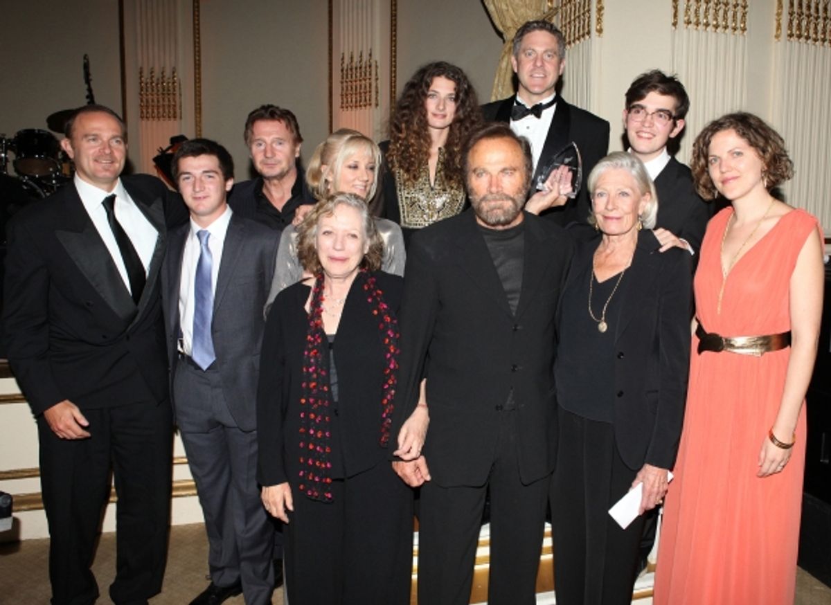  Vanessa Redgrave, Liam Neeson, Joely Richardson, Carlo Gabriel Nero,Daisy Bevan, Franco Nero, Kika Markham, Annabel Clark & Family at 