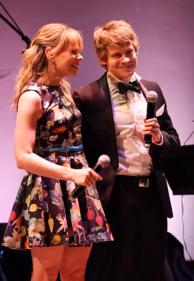 Celia Keenan-Bolger & Andrew Keenan-Bolgerattends the American Theatre Wing's annual  Photo