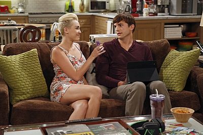  "You Know What the Lollipop is For"--Walden (Ashton Kutcher, right) starts to feel h Photo
