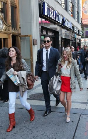 Producer Amanda Lipitz, actor Cheyenne Jackson and actress Jenni Barber @ BroadwayWorld Producer Amanda Lipitz, actor Cheyenne Jackson and actress Jenni Barber Photo
