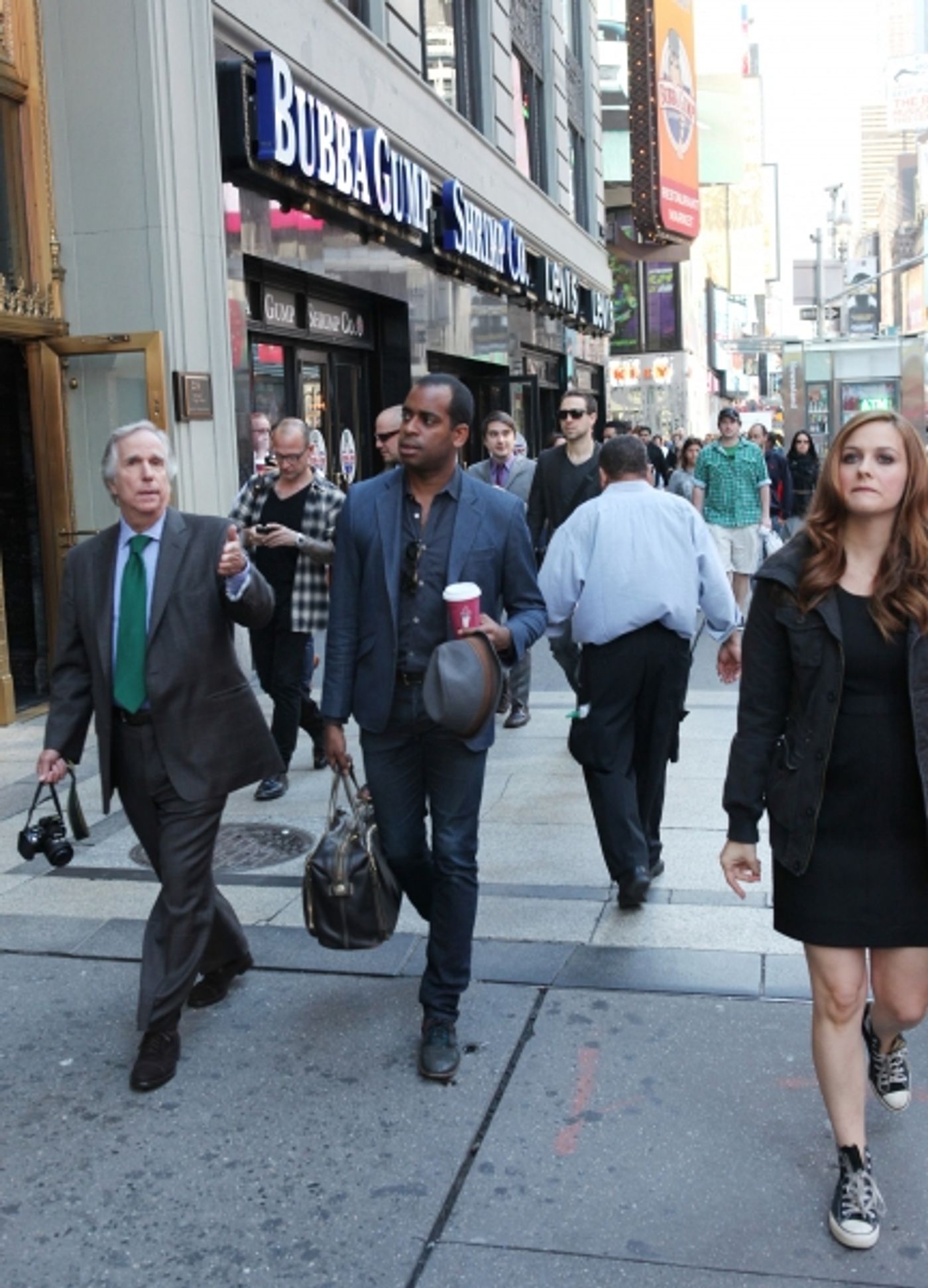 Photo Exclusive: Cheyenne Jackson, Henry Winkler and THE PERFORMERS Cast Takes Times Square!  Image