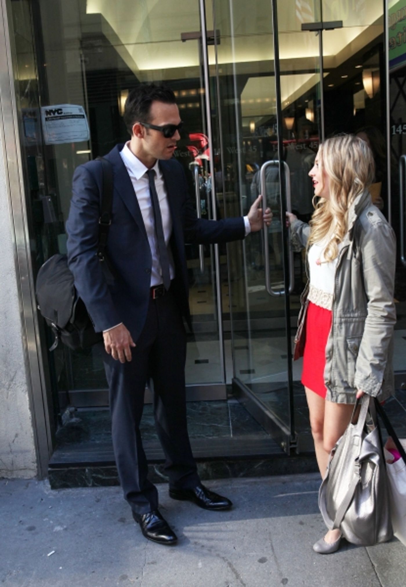 Photo Exclusive: Cheyenne Jackson, Henry Winkler and THE PERFORMERS Cast Takes Times Square!  Image