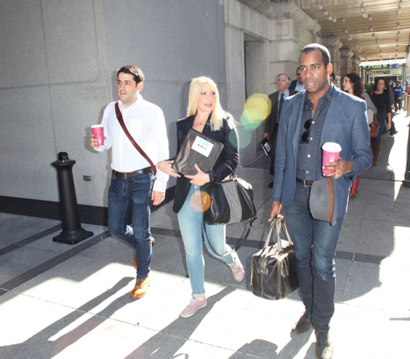 Photo Exclusive: Cheyenne Jackson, Henry Winkler and THE PERFORMERS Cast Takes Times Square!  Image