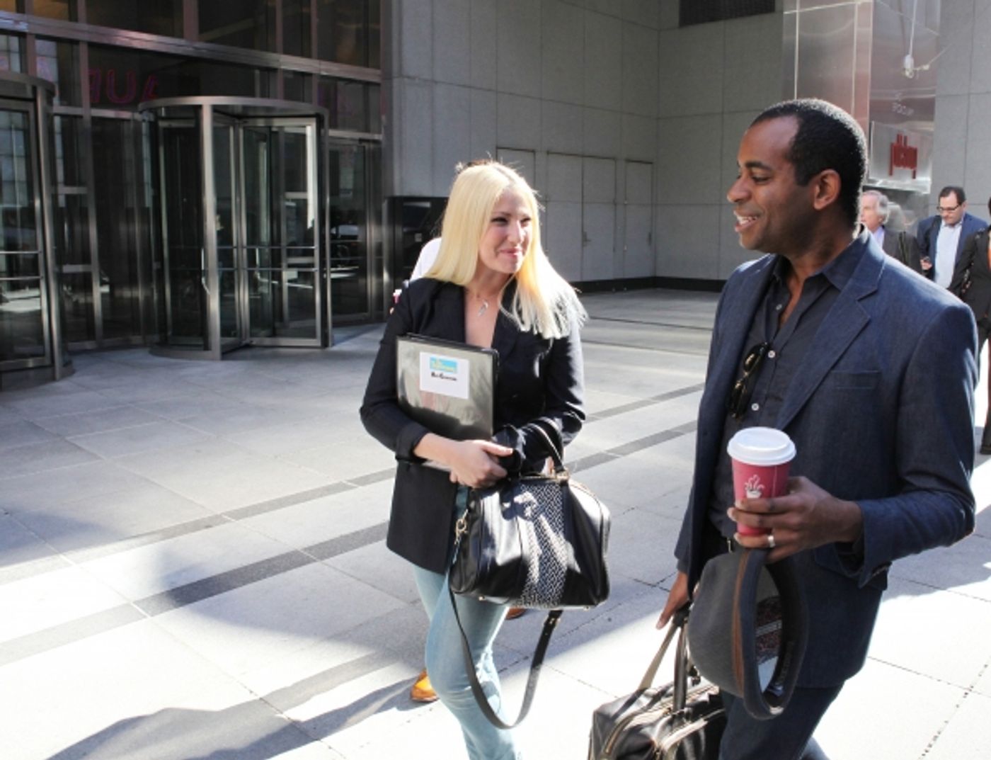 Photo Exclusive: Cheyenne Jackson, Henry Winkler and THE PERFORMERS Cast Takes Times Square!  Image