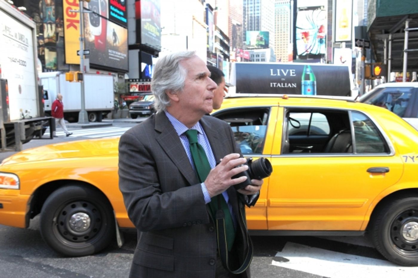 Photo Exclusive: Cheyenne Jackson, Henry Winkler and THE PERFORMERS Cast Takes Times Square!  Image