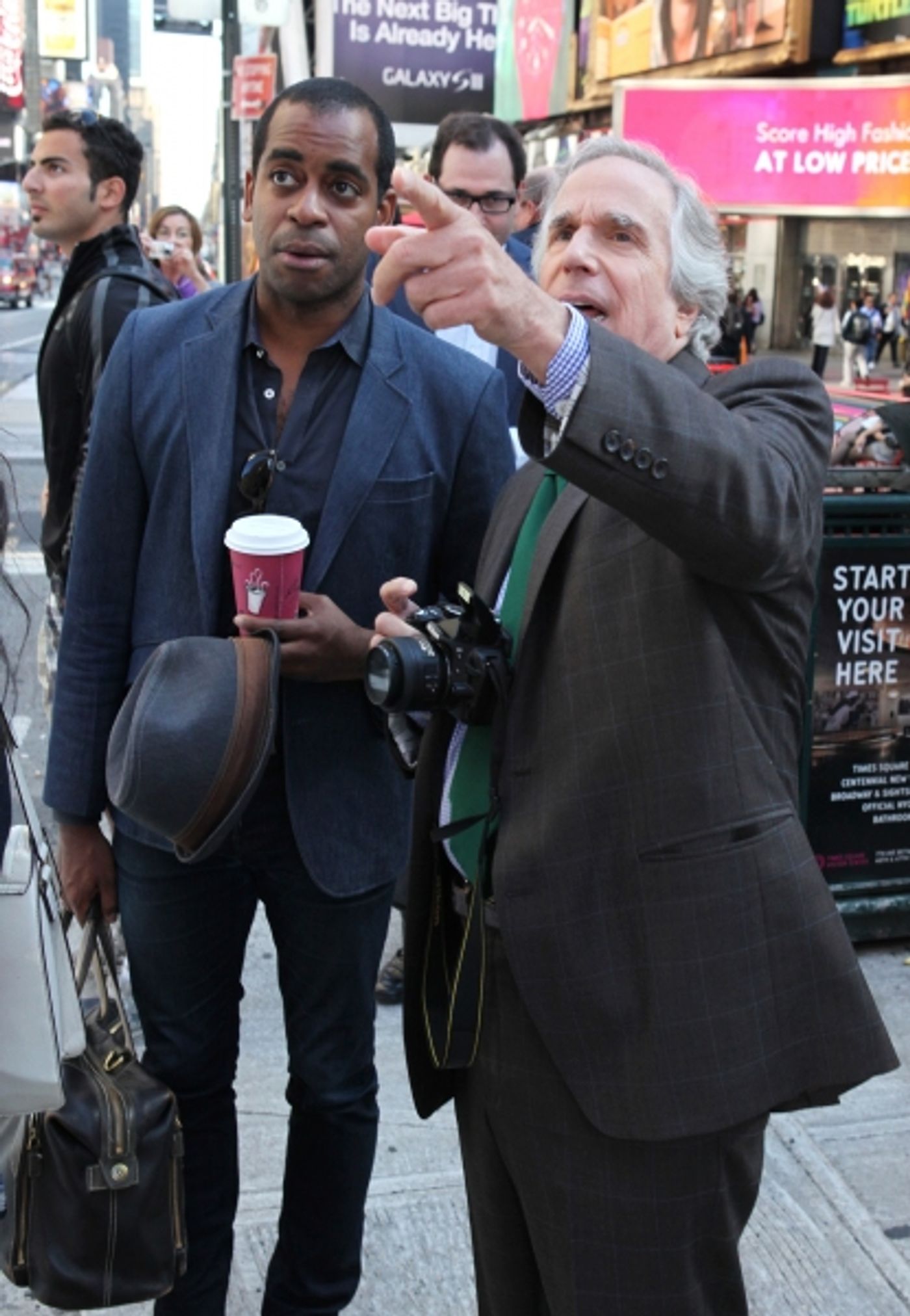 Photo Exclusive: Cheyenne Jackson, Henry Winkler and THE PERFORMERS Cast Takes Times Square!  Image