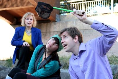  L-R: Suzanna Wellens as Barbara, Samara Bridwell as Jo and Royce Wood as Jules Photo