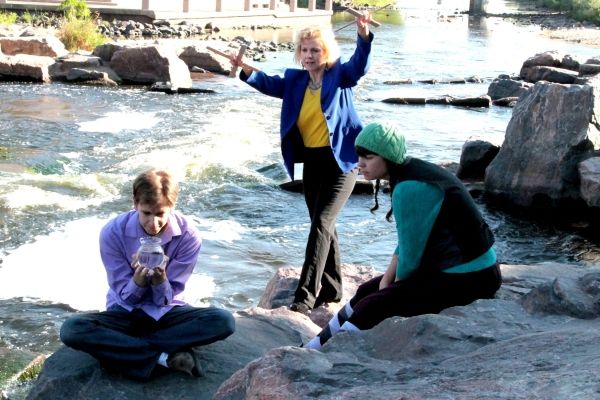  L-R: Royce Wood as Jules, Suzanna Wellens as Barbara and Samara Bridwell as Jo Photo