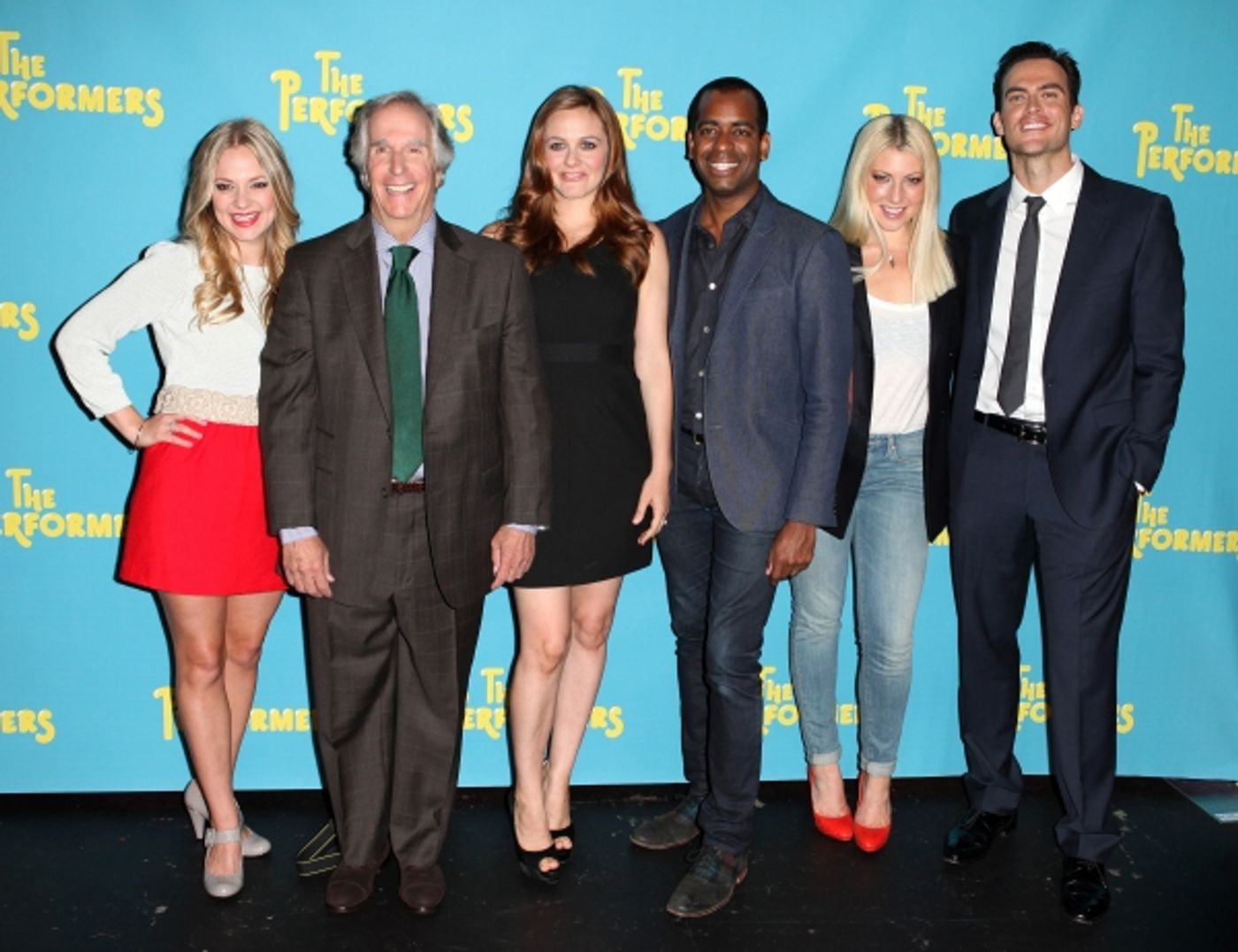 Photo Coverage: Alicia Silverstone, Cheyenne Jackson and Cast of THE PERFORMERS Meets the Press! Image