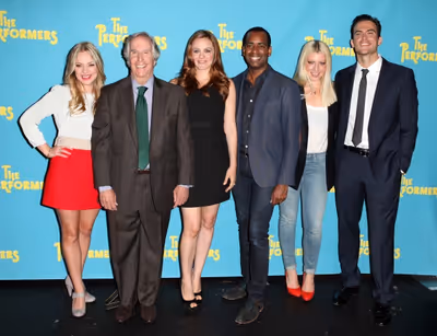  The cast of "The Performers", from left, actress Jenni Barber, actor Henry Winkler,  Photo