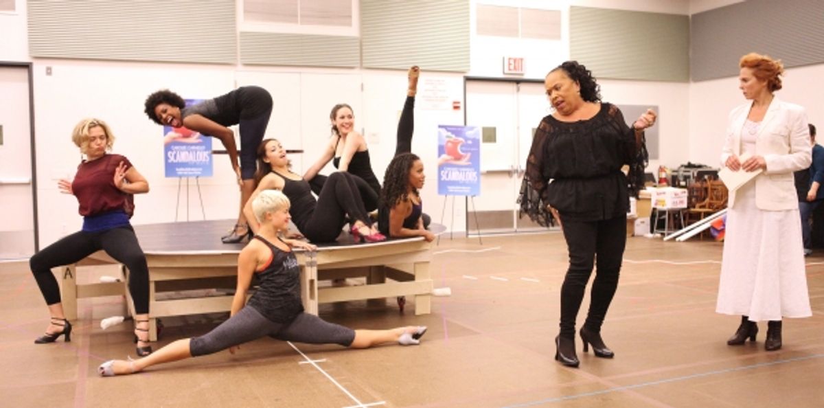  Carolee Carmello and actress Roz Ryan with ensemble cast  at 