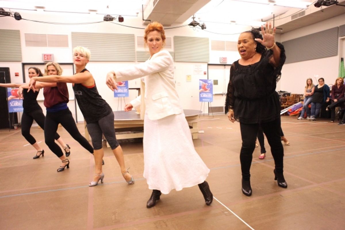  Carolee Carmello and actress Roz Ryan with ensemble cast at 