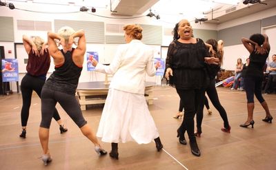  Carolee Carmello and actress Roz Ryan with ensemble cast Photo
