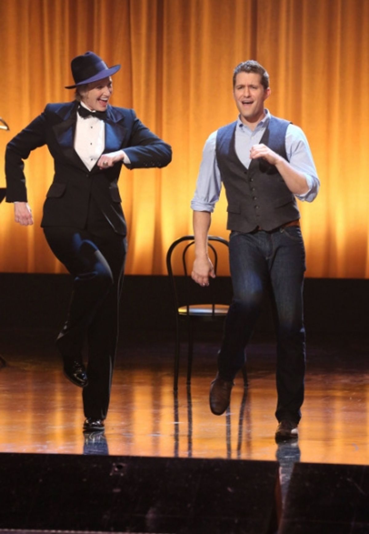  Jane Lynch, Matthew Morrison at 