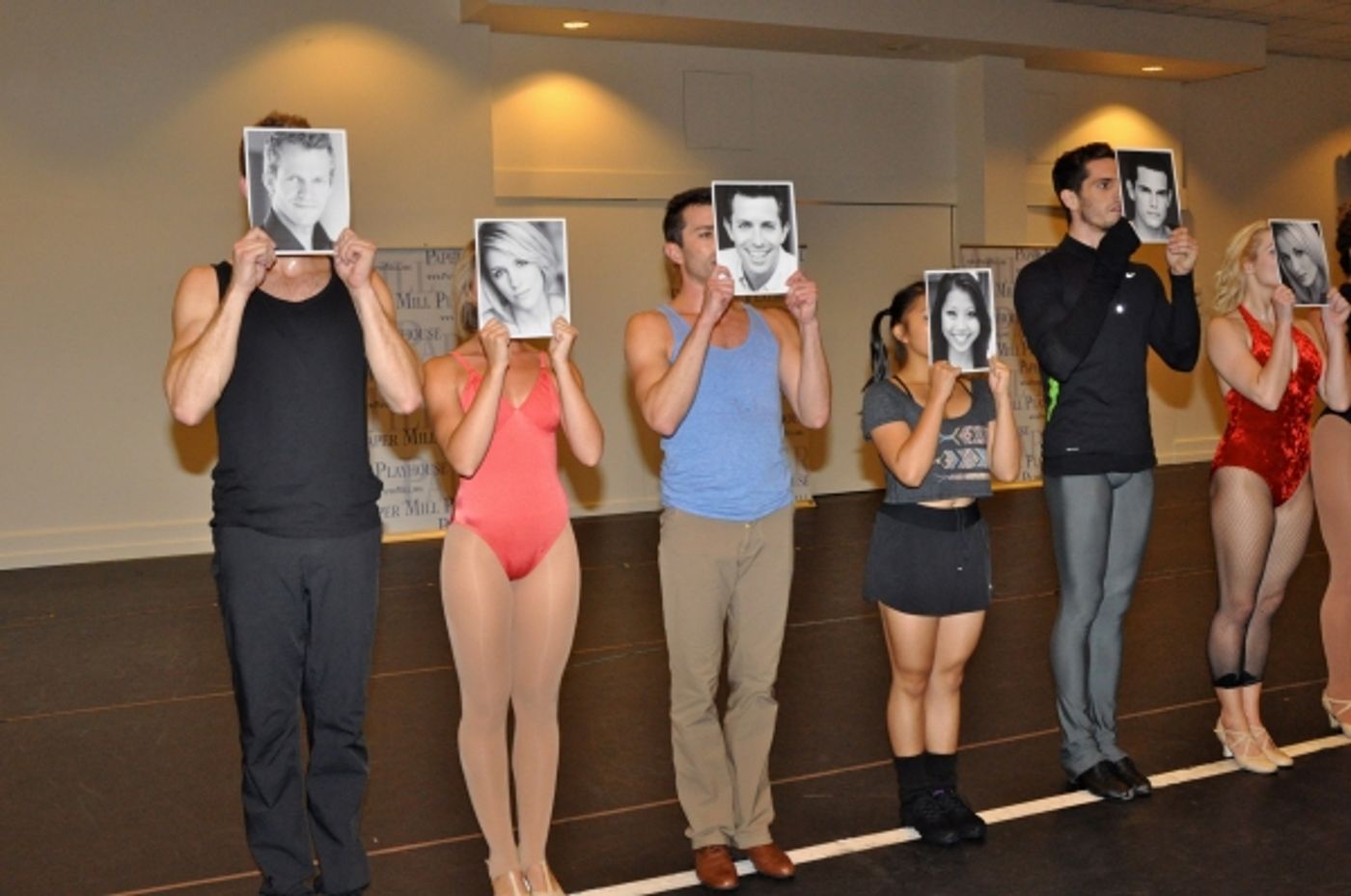 Photo Coverage: Paper Mill Playhouse's A CHORUS LINE Cast Meets the Press!  Image