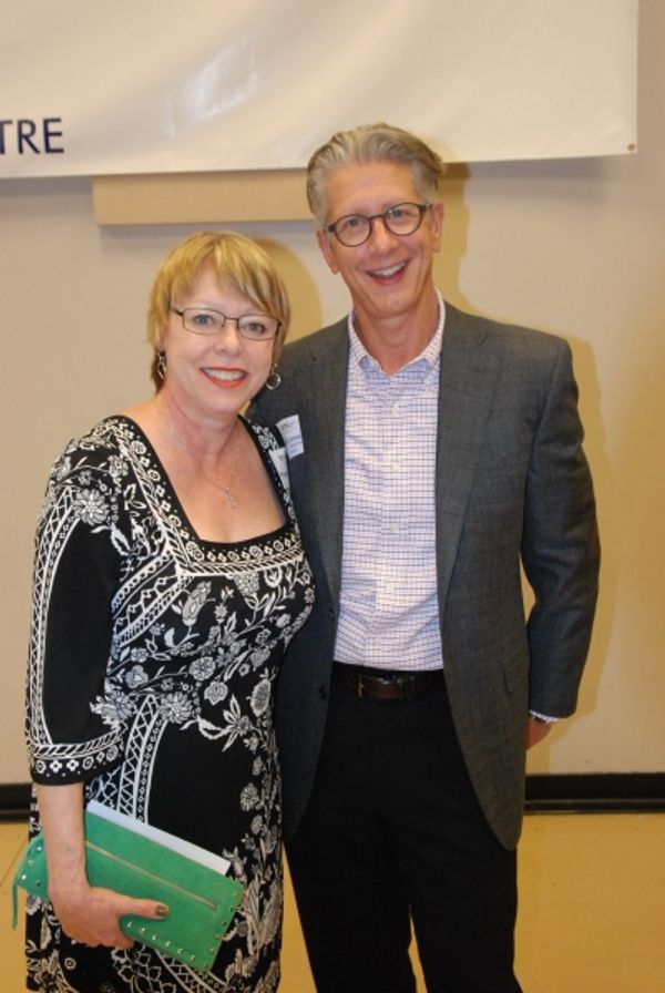  Peggy Hinajosa (HSMT teacher) and TUTS Director of Education and Administration Bob  Photo