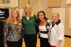  Susan Lee (HSMT Alum), Julie Pradel (HSMT Alum), Rebecca Lazarou (HSMT Alum) and Sha Photo