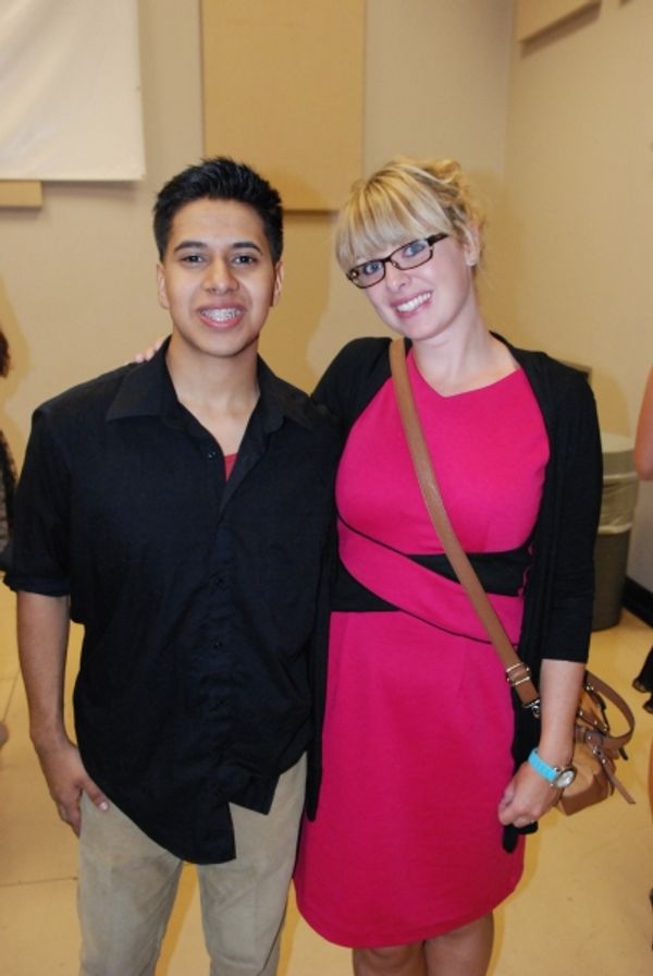  Steven Mendoza (HSMT student) and Sally-Anne Ganley. Photo