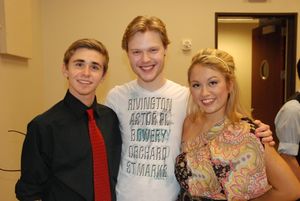  Jacob Ables (HSMT student), Tyce Green (HSMT alum) and Rachel Broussard (HSMT studen Photo