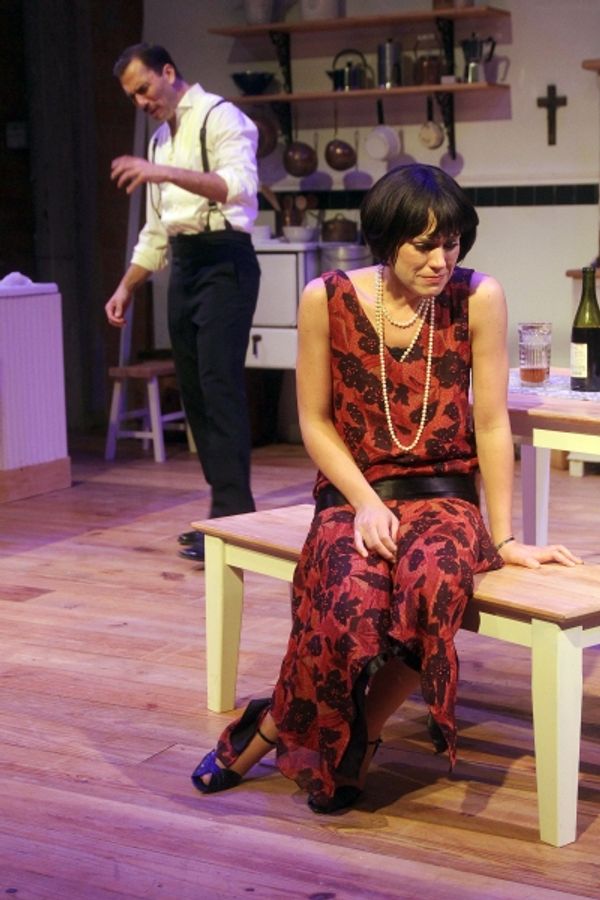  David Matranga as Jean and Jennifer Dean as Miss Julie. Photo