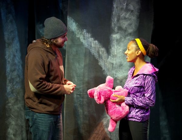 Andrew Edwin Voss as Wally and Marti Gobel as Jamila Photo