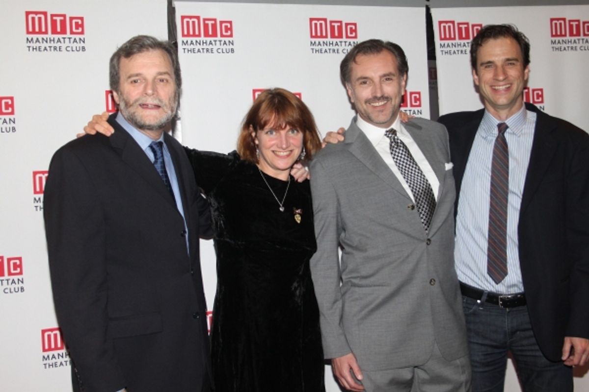  John Procaccino, Rebecca Lenkiewicz, Randall Newsome and James Waterston  at 