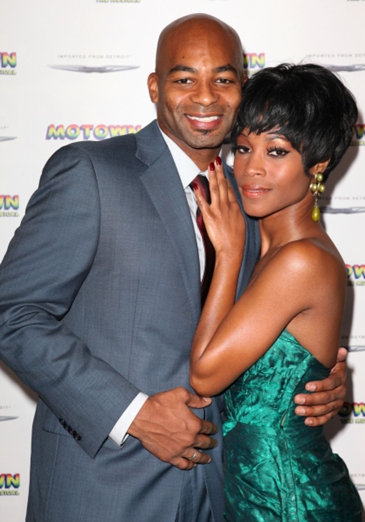 Brandon Victor Dixon and Valisia LeKae at 
