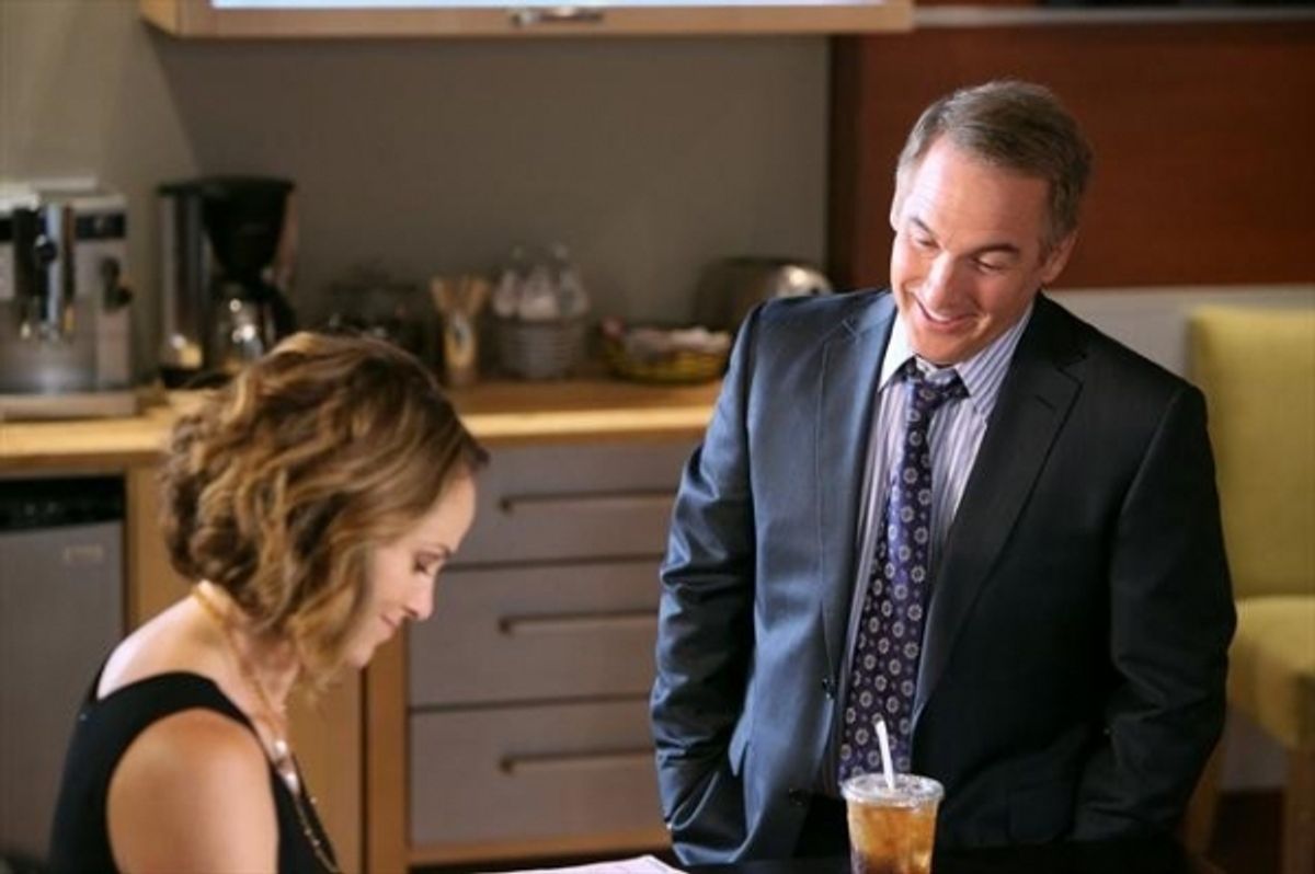 AMY BRENNEMAN, BRIAN BENBEN at 