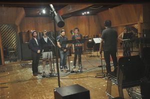 Teddy Bergman, Arnie Burton, Orville Mendoza, Adam Chanler-Berat, Marco Paquia and Ce Photo