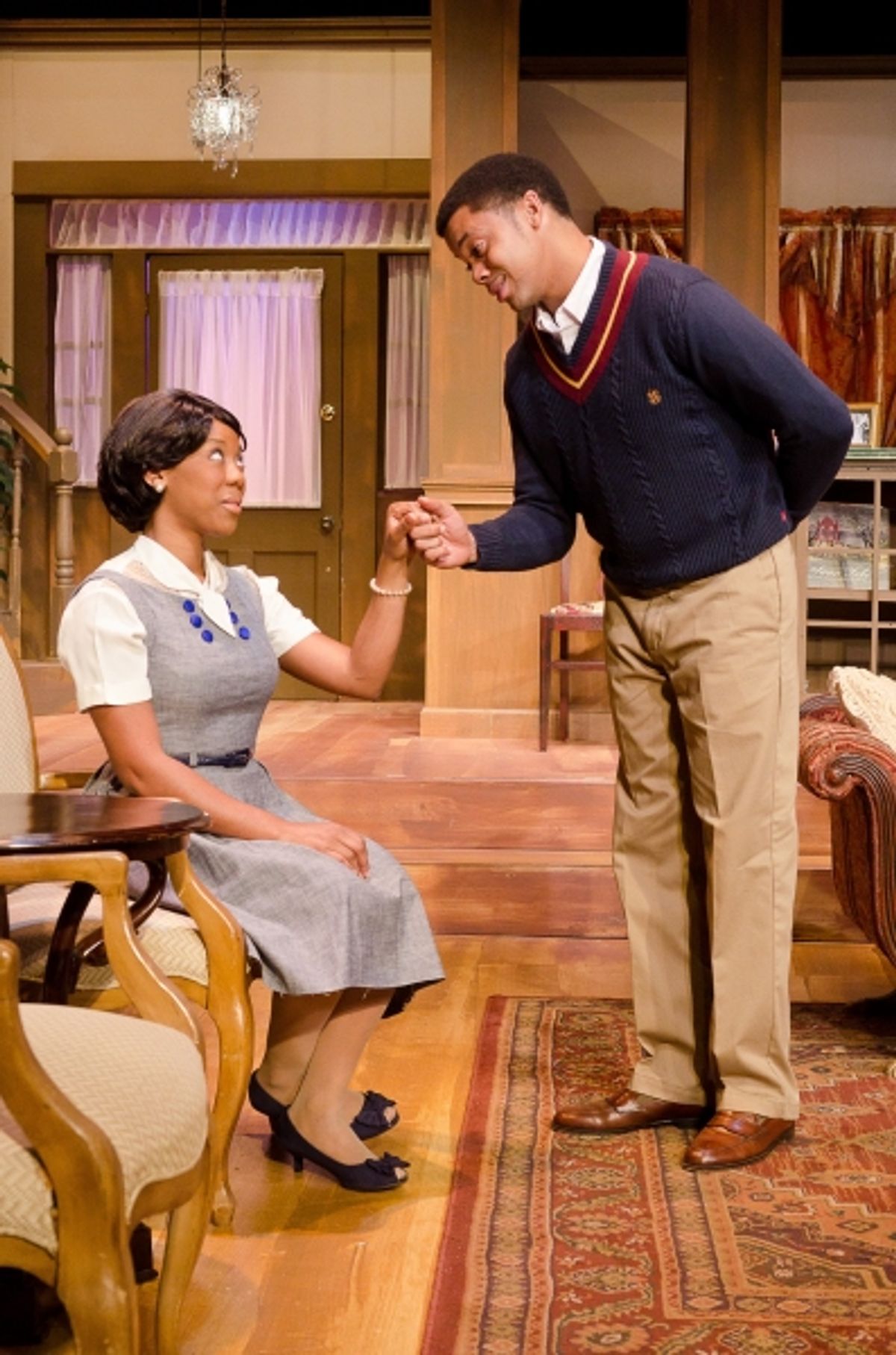 L to R: Candice DÃ¢â‚¬â„¢Meza as Gracie Dunbar and Derrick Brent II as Bobby Green at 