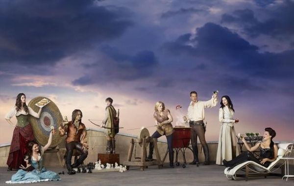 Meghan Ory as Red Riding Hood/Ruby, Emilie de Ravin as Belle, Robert Carlyle as Rumpl Photo